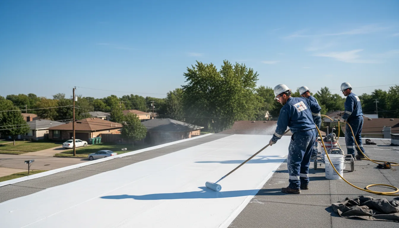 Commercial roof coating in Poughkeepsie, AR near me